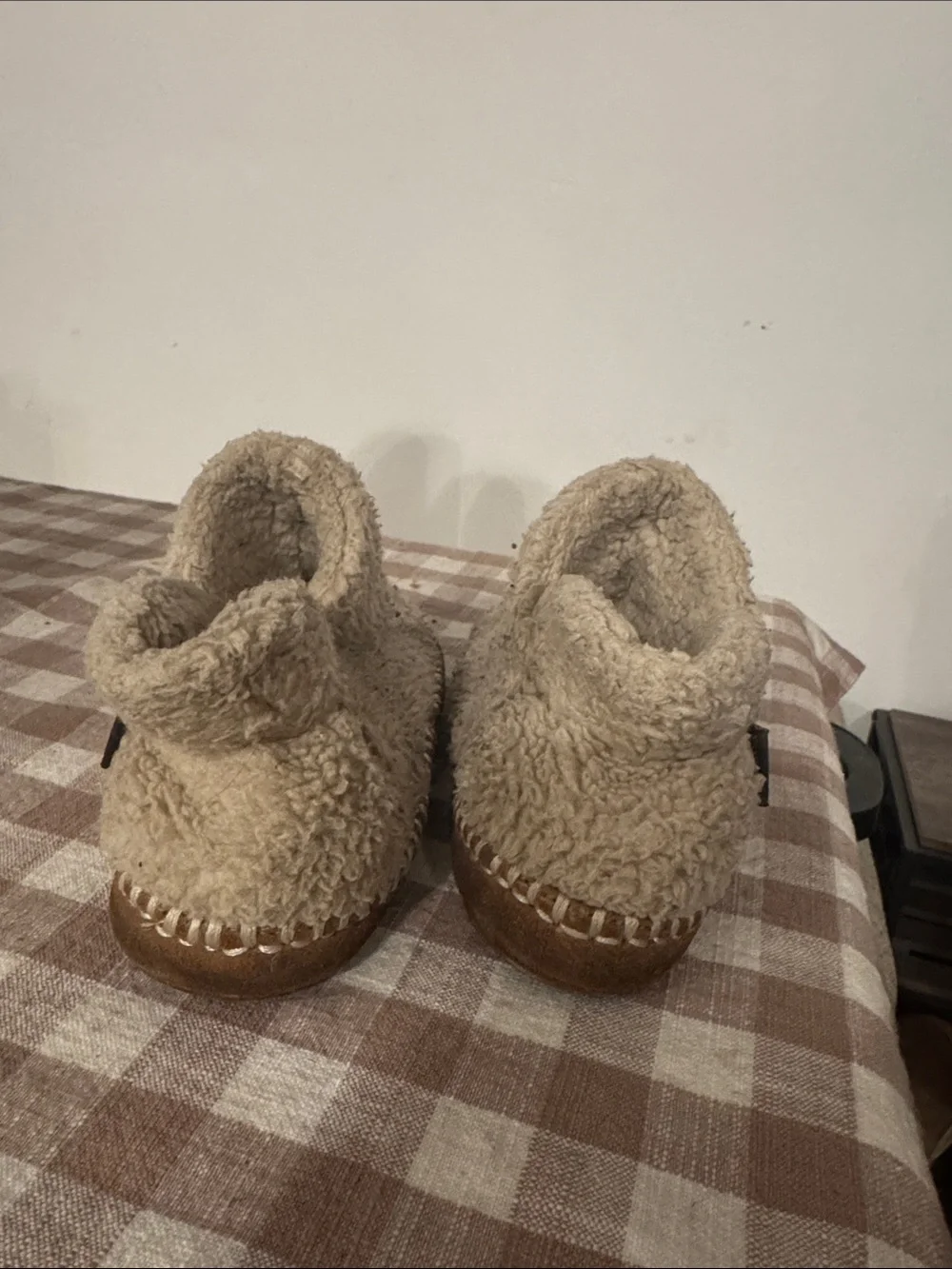 Plush Shearling Slip-On Slippers LL bean toddler slippers